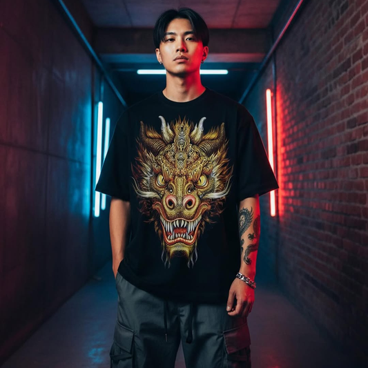 3D Printed Oversized T-shirt with Real Metal Pins